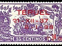 Spain 1938 Quijote 15 +30 CTS Violet Edifil NE 33. España ne 33. Uploaded by susofe
